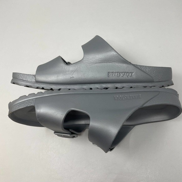 Birkenstock Arizona EVA Sandals Unisex 41 Womens 10 Mens 8 Silver Gray - Picture 9 of 11